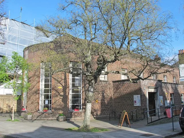 Belsize Community Library on the corner of Antrim Road and Antrim Grove