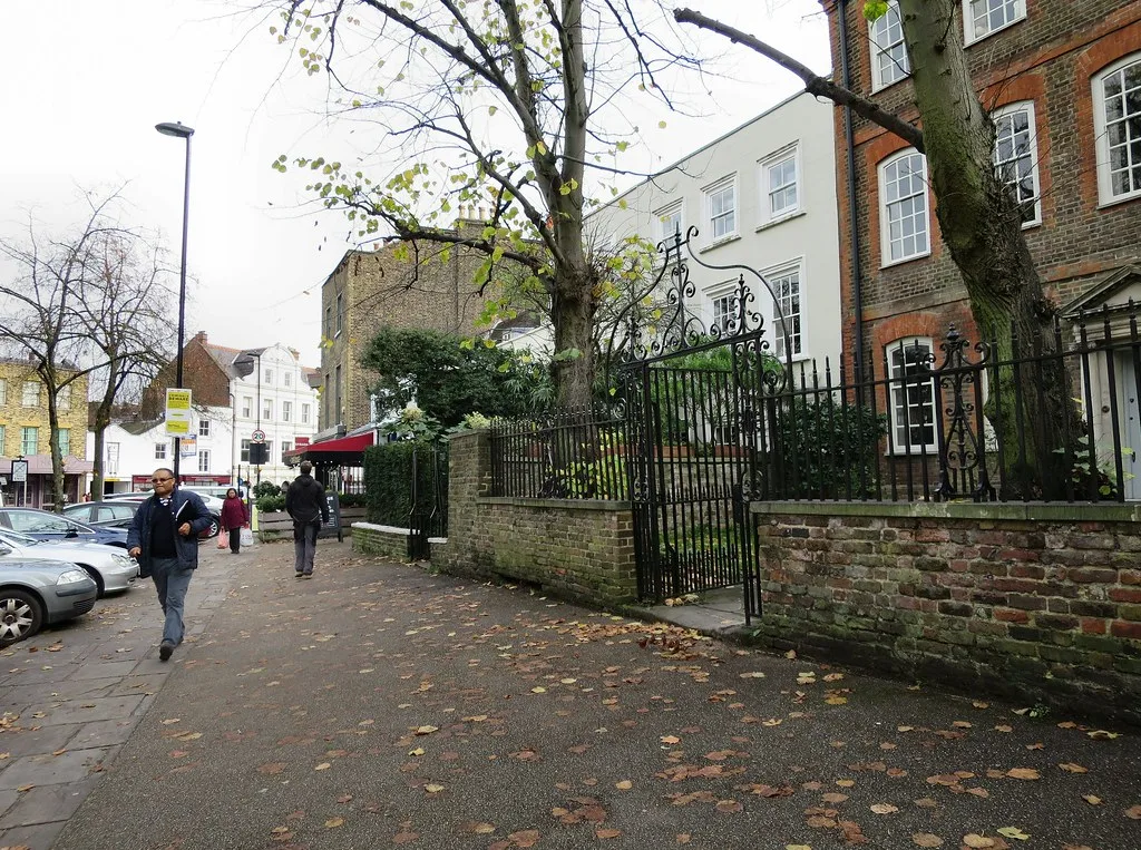 South Grove, Highgate, where the village switch-on is held outside the Highgate Society