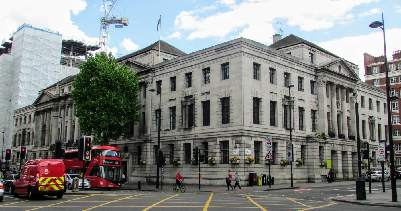Camden Town Hall on Euston Road