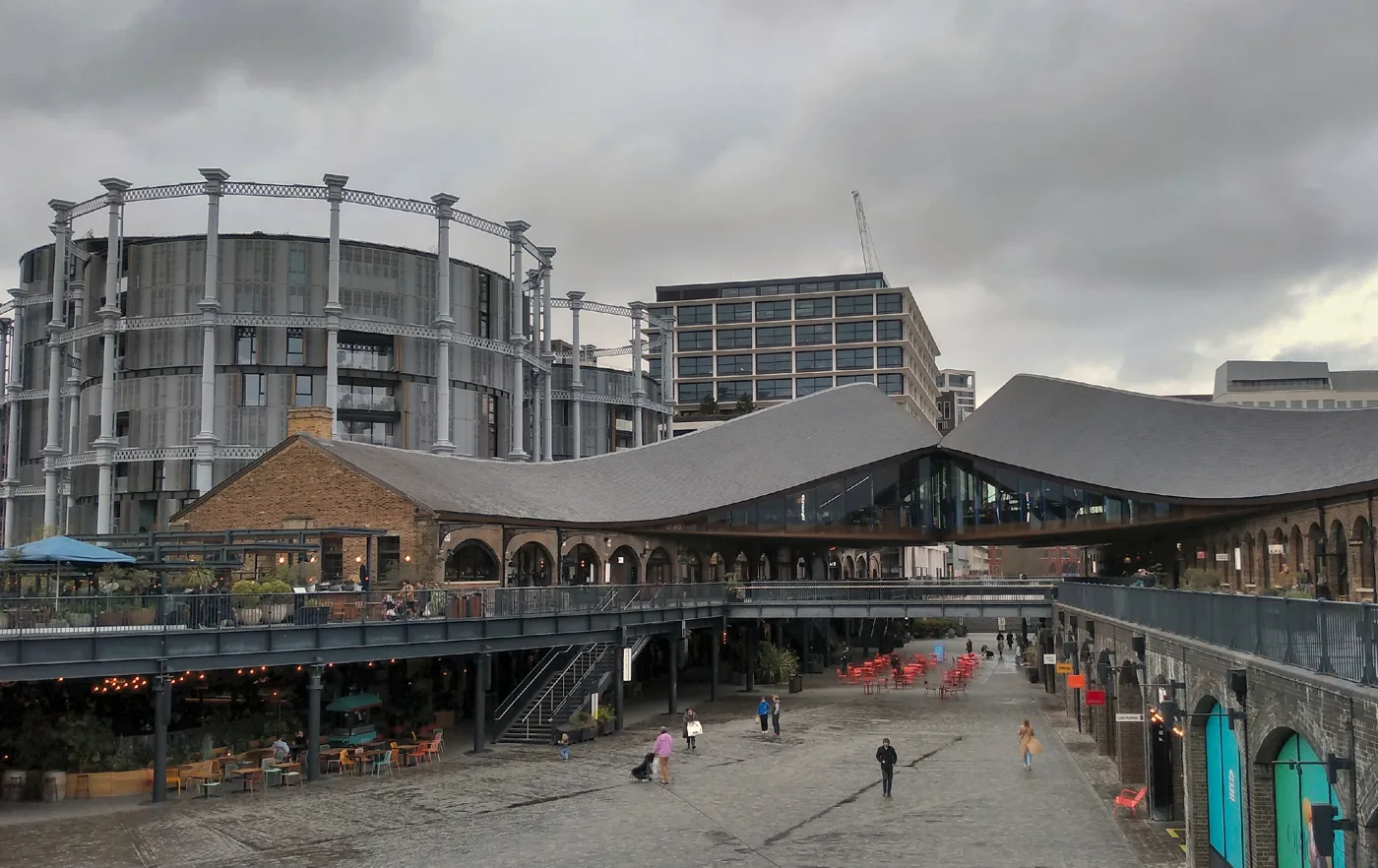 Coal Drops Yard and the gasholders at King's Cross