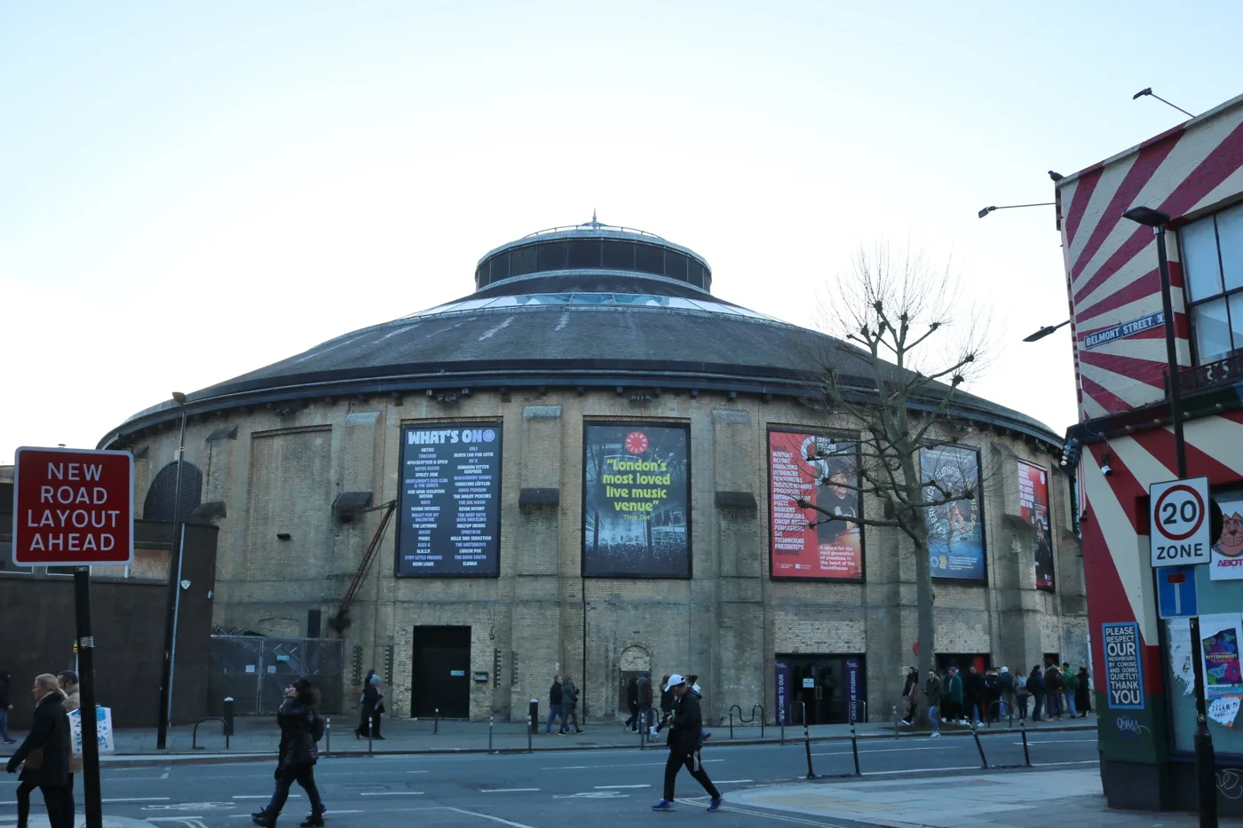 The Roundhouse on Chalk Farm Road, Camden